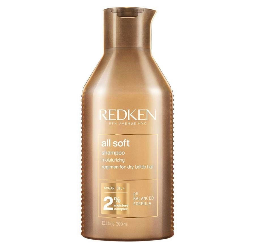 Redken All Soft Shampoo 300ml and Conditioner 300ml Hydrating Bundle to add Softness & Shine for Dry Hair
