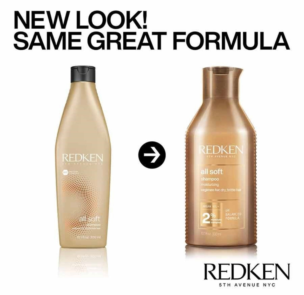 Redken All Soft Shampoo 300ml and Conditioner 300ml Hydrating Bundle to add Softness & Shine for Dry Hair